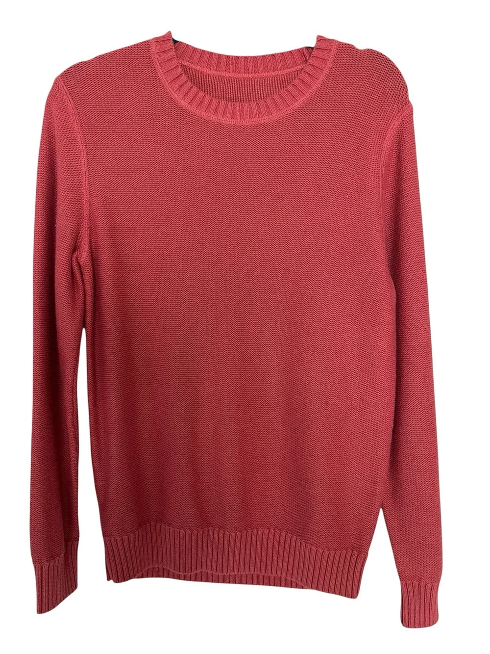J.CREW SzS Crewneck Cotton Sweater, Coral